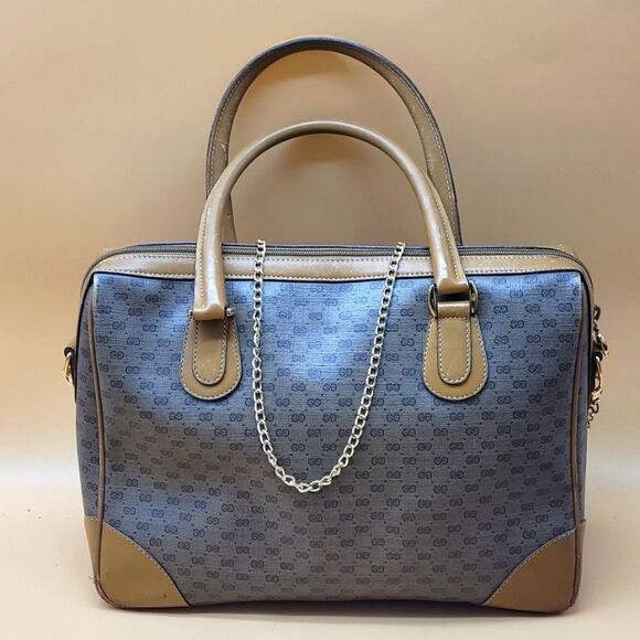 Authentic Gucci GG Monogram Satchel Bag - Picture 2 of 12